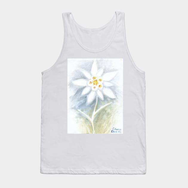 Leontopodium nivale or the  edelweiss flower Tank Top by CORinAZONe